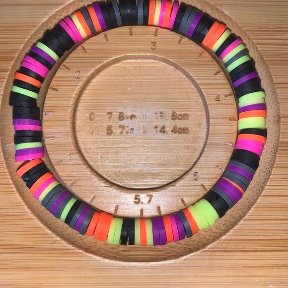 5.7 Handmade Stretchy Neon Colorful Black Purple Pink Orange Yellow Gray - Picture 1 of 2